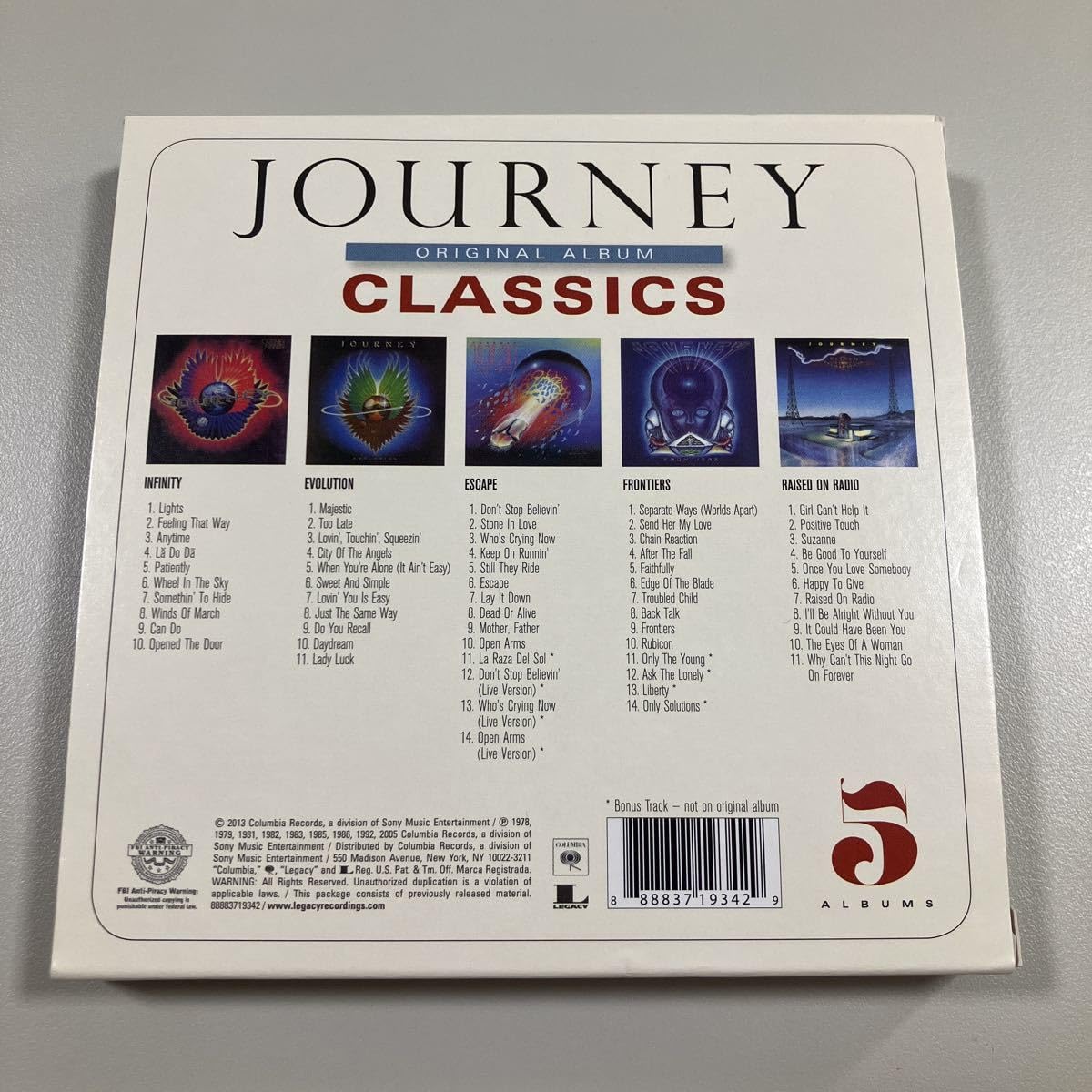 Amazon.co.jp: 1枚当たり798円！ 輸入盤CD-BOX JOURNEY