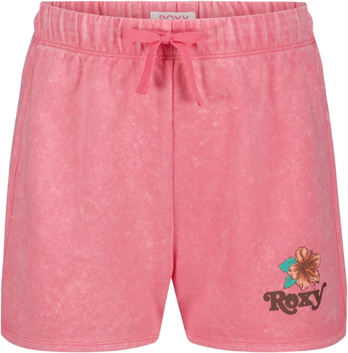 Roxy Girls' French Terry Elastic Waist Shorts, Drawstring Closure, Soft & Comfortable Fit