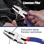 7-piece WORKPRO Pliers Set with Groove Joint, Long Nose, Slip Joint, Linesman, and Diagonal Pliers for DIY & Home Use