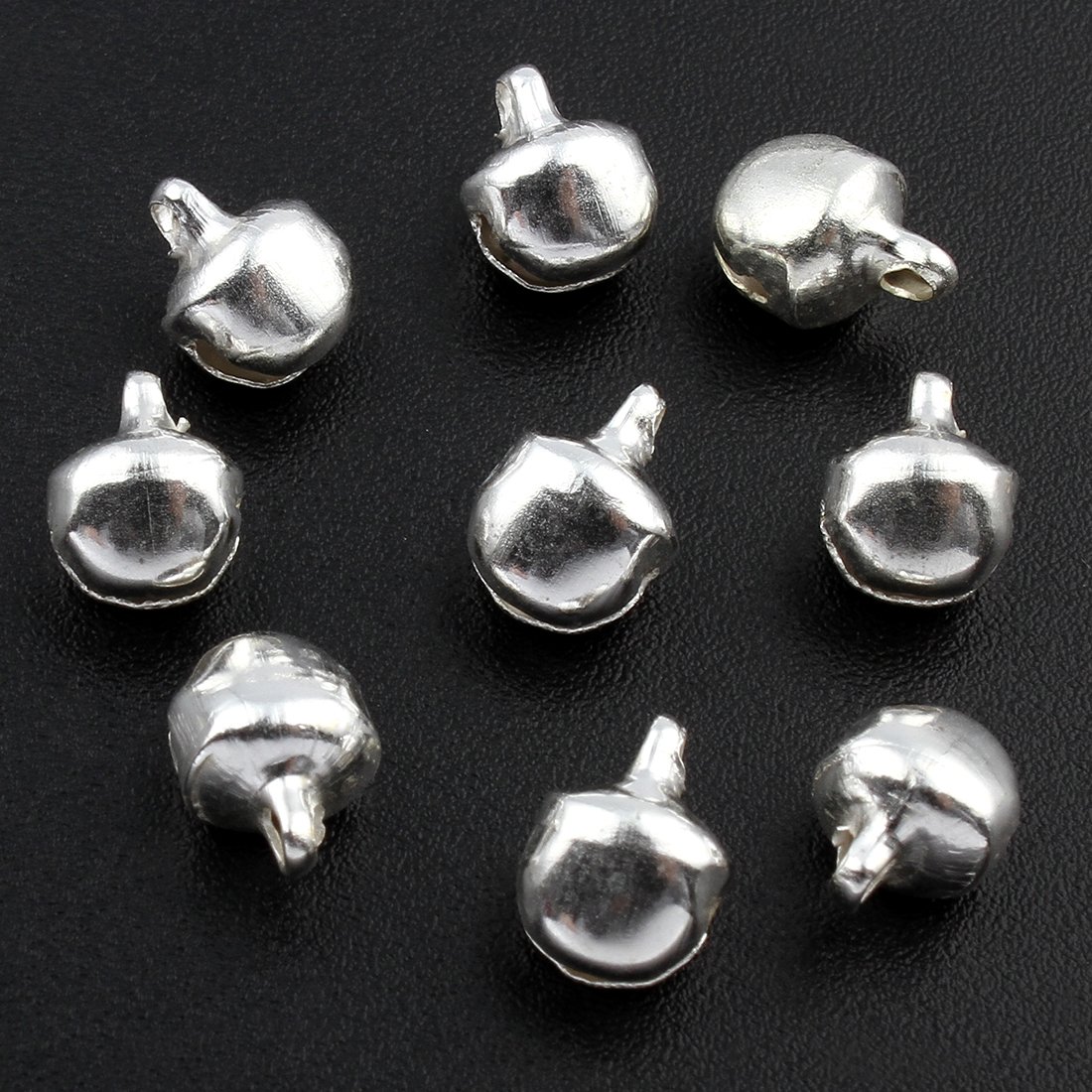 Set 2 campanelle in Vetro soffiato con placca argento 925 Crystal Line