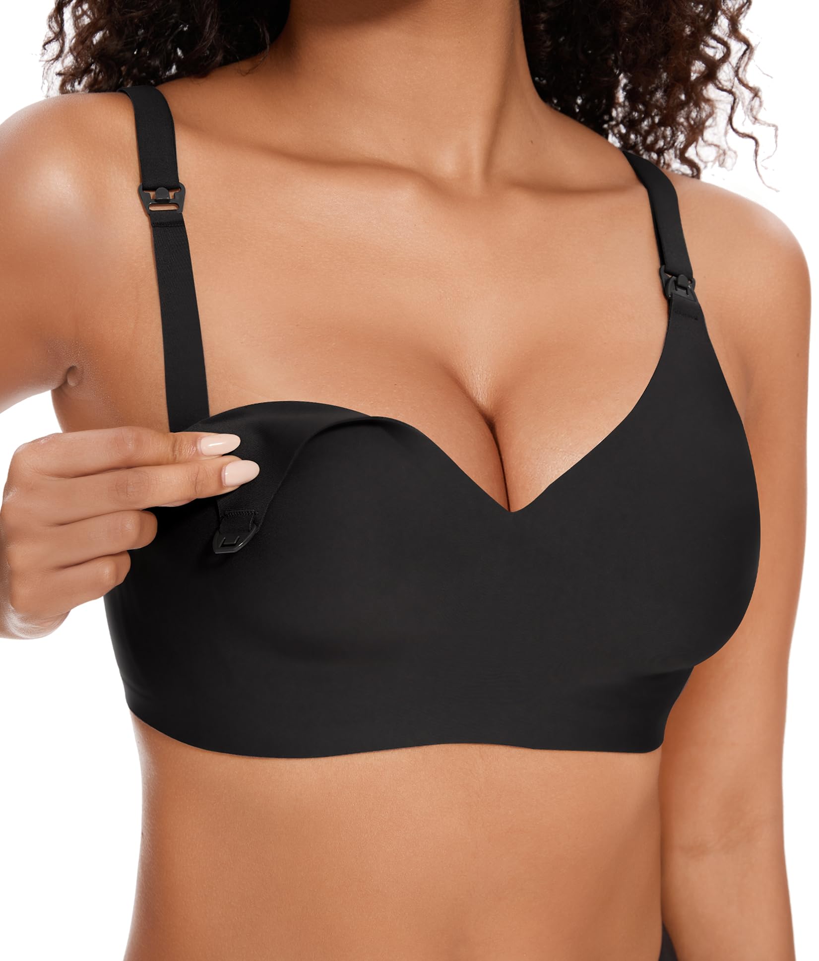 HBselect Sportivi Gravidanza Reggiseno Allattamento Senza Cuciture Bra Donna Morbido e Traspirante Reggiseno Senza Ferretti