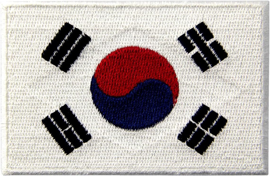 South Korea Flag Embroidered Korean National Emblem Iron On Sew On Patch