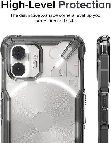 Miniatura 3 de Ringke Fusion-X revestimiento dual antiarañazos compatible con Nothing Phone 2, cubierta de parachoques aumentado a prueba de golpes diseñada