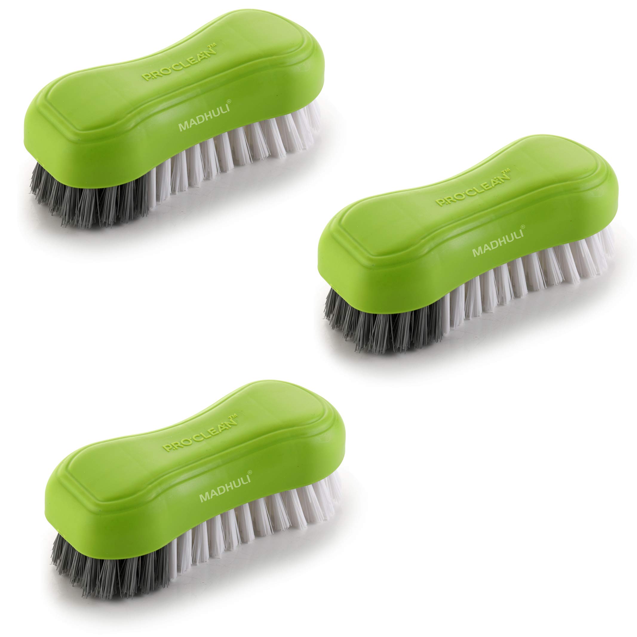 MADHULI Specially Designed Premium Cloth Brush/Floor Scrubbing Brush/Cleaning Brush/pack of 3 (Green,Color May vary on Stock Availability) A