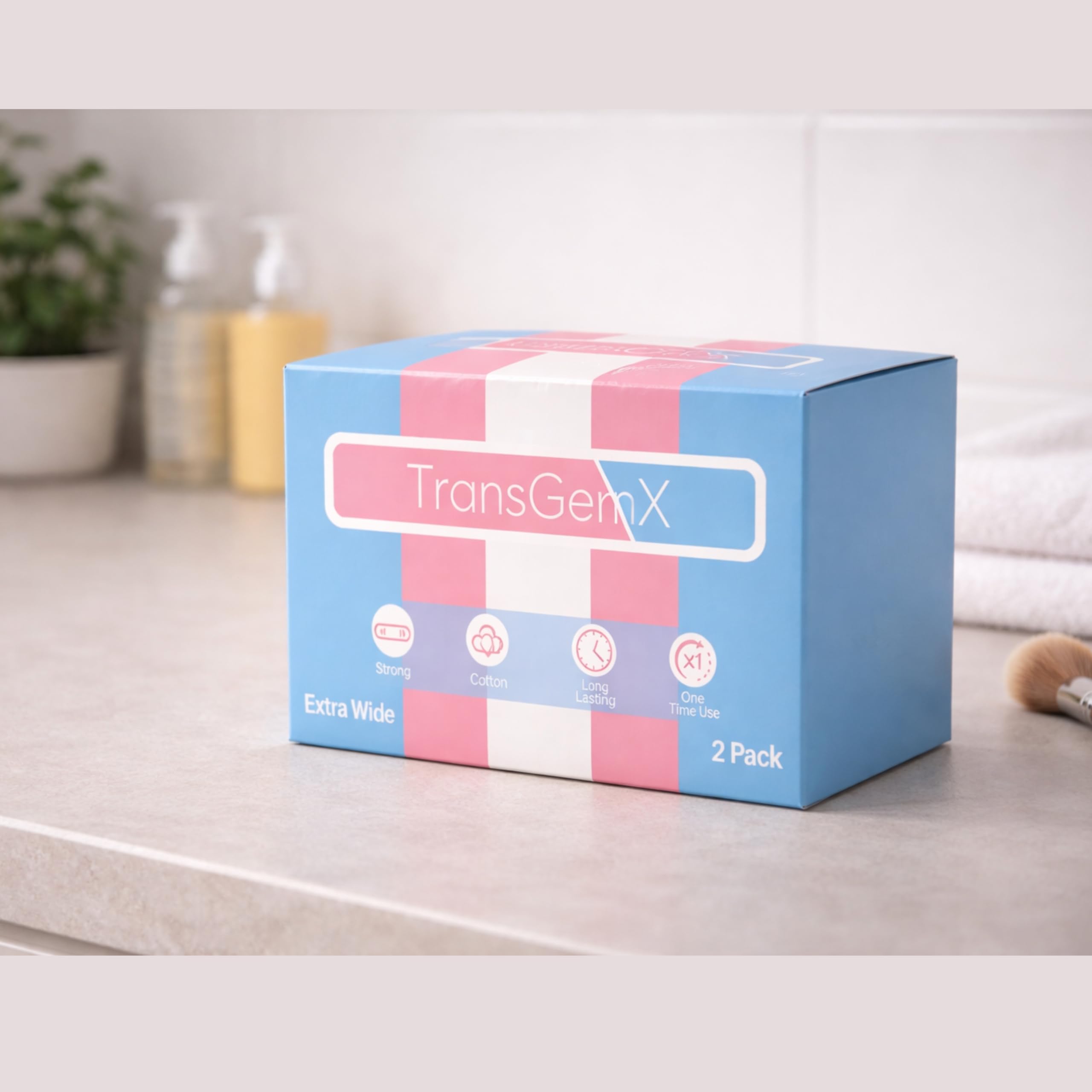 Lot de 2 rubans adhésifs FTM Trans de 10,2 cm de large – Le meilleur ruban de reliure Trans