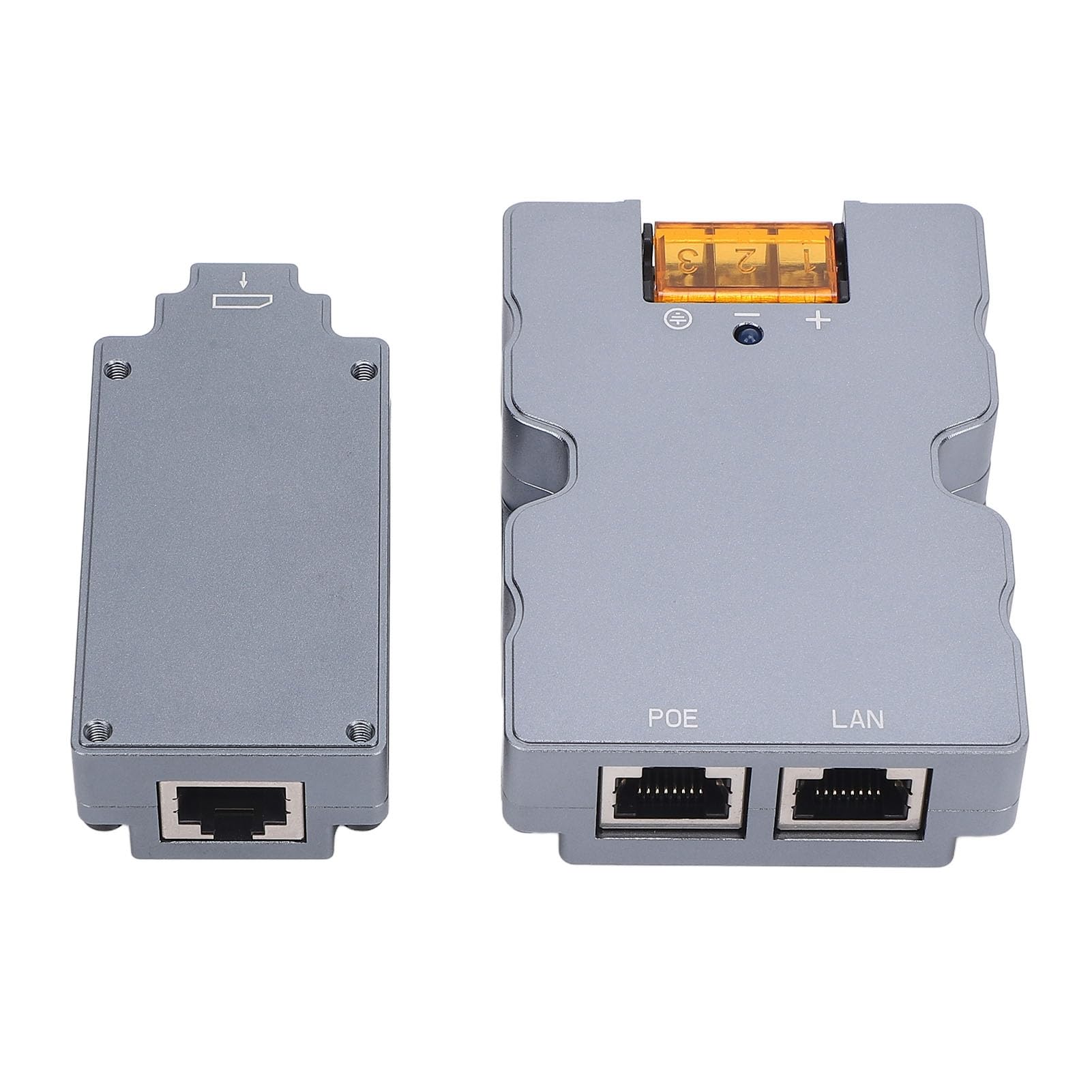 Zerodis Iniettore PoE Passivo GigE 320 W, Lega di Alluminio, Protezione Sovratensione, Schermatura ESD, Ethernet Ad Alte Prestazioni per Sistemi Flat, velocità di Rete 10 a 1000 Mbps