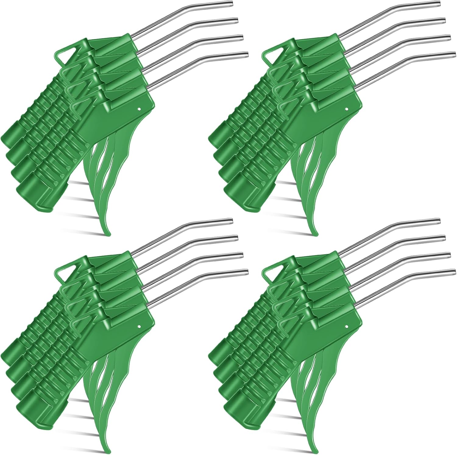 Honoson 16 Pcs Air Nozzle Blower Gun Pistol Grip Air Blow Tool Compressor Accessories for Industrial Household Mechanics (Green)