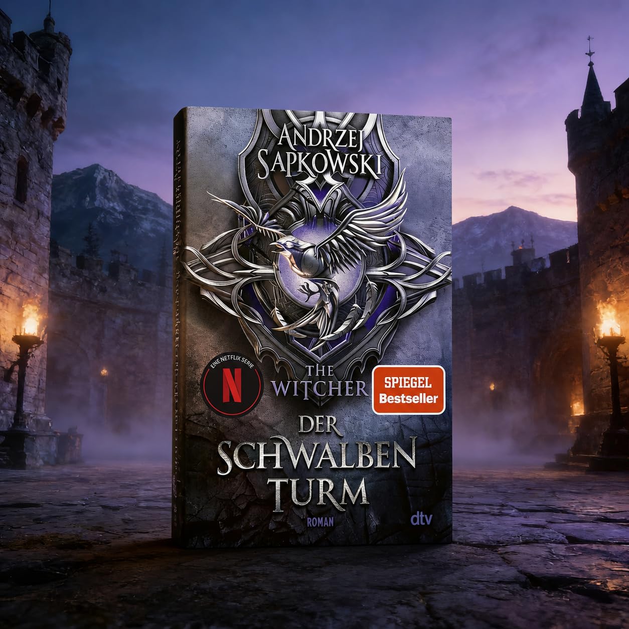 Andrzej Sapkowski - The Witcher Bücher Bundle 1-5 Der Hexer: Das Erbe der Elfen, Die Zeit der Verachtung, Feuertaufe, Der Schwalbenturm, Die Dame vom See - Fantasy Romane mit exklusivem Lesezeichen