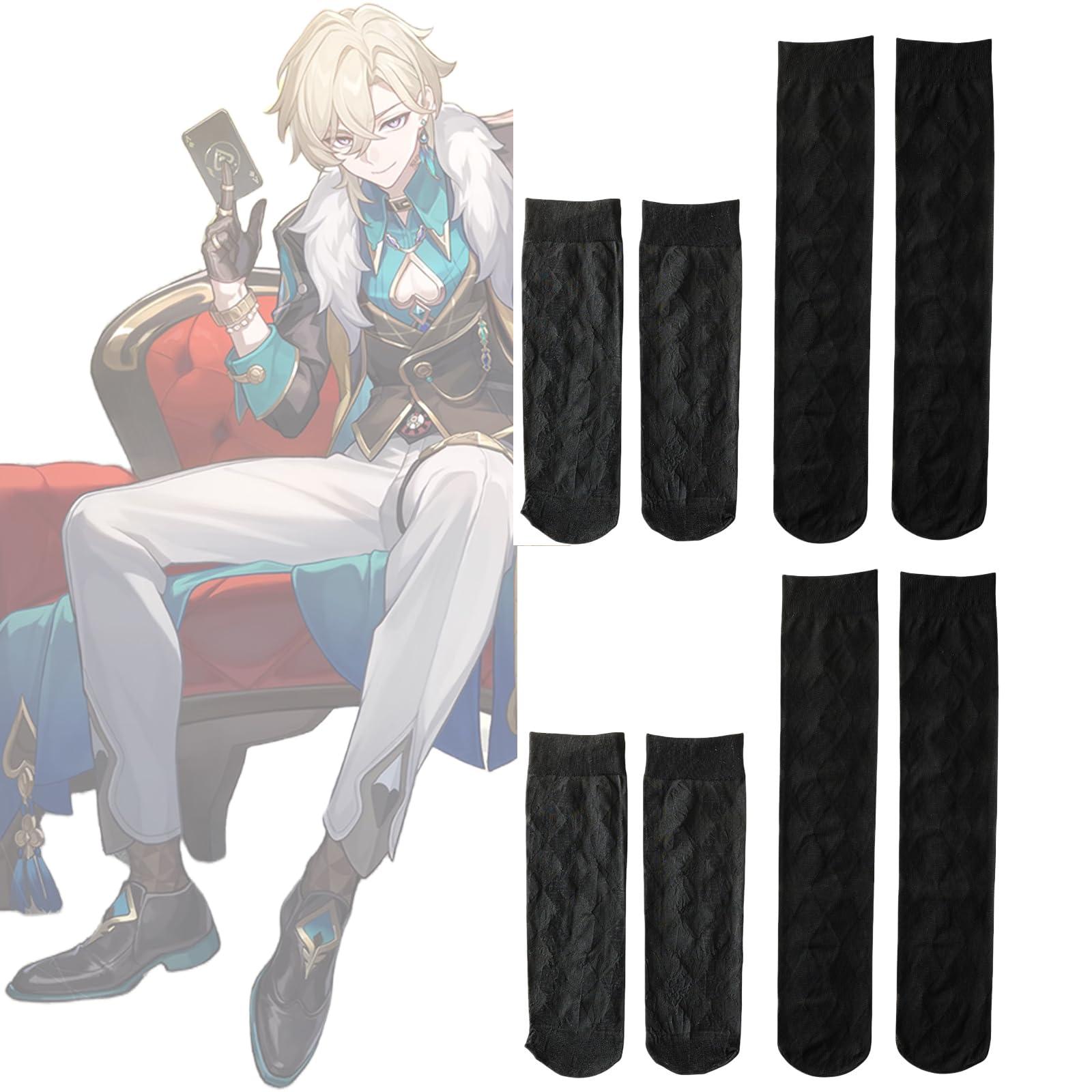 Amazon.co.jp: 崩壊 スターレイル コスプレ アベンチュリン 靴下 4足