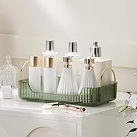 Vista 16 de YCIA&DONE Organizador de Baño para Encimera, Almacenamiento de Maquillaje, Estante de Bandeja para Cosméticos de Cuidado de la Piel, Soporte