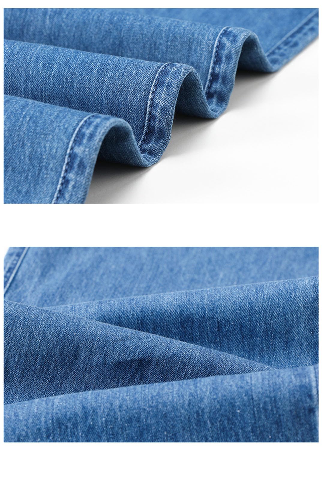 Vogrtcc Pantalones Vaqueros para Hombre Pantalones De Mezclilla Rectos Sueltos Finos Pantalones De Negocios De Gran Tamaño
