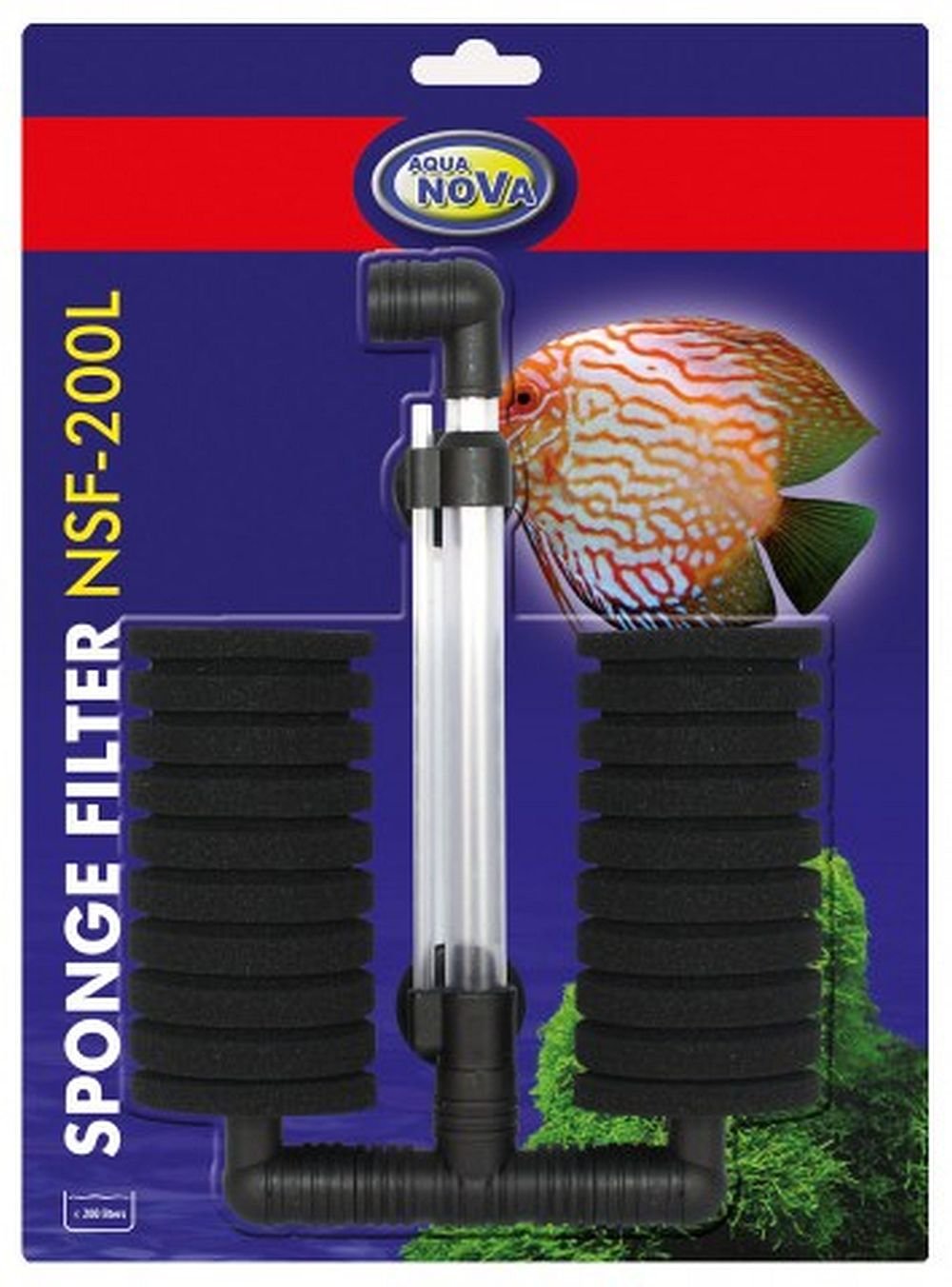 Biotope Aquatics LtdAqua Nova NSF-200L Aquarium Sponge filter for fish tanks, fry and quarantine tanks
