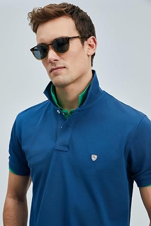 Lufian Laon% 100 Pamuk Comfort Fit Düğmeli Polo Yaka T Shirt Erkek POLO YAKA T SHİRT 111040206
