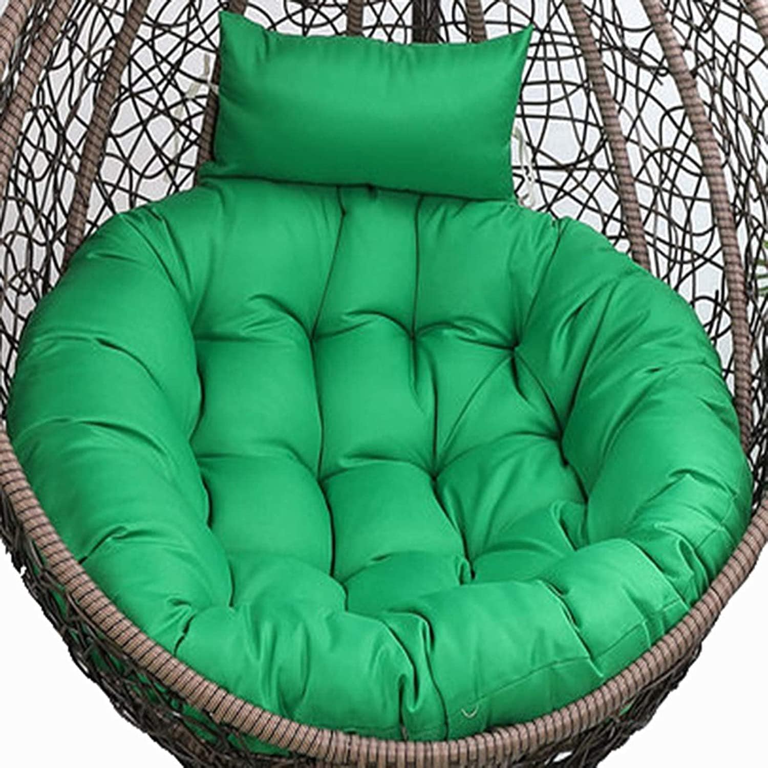 Round Cushion for Swing Chair for Outdoor, Indoor Hammock, Balcony, Garden, Patio Swing Hammock Pillow(Green)-image-2