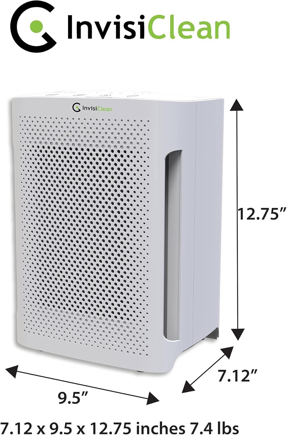 Air Purifier for Bedroom - Perfect Air Purifier for Dorm Room - Air Filter for Pets & Baby Room - 5-in-1 H13 TRUE HEPA Filter/Ionizer/Carbon/Prefilter/UV Light - InvisiClean Mini Aura