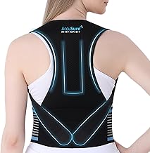 AccuSure P101 Posture Corrector Belt – Universal Size Fit for All | Adjustable Back & Shoulder Brace for Adults | Pain Relief, Spine Alignment & Improved Posture | Breathable & Comfortable Support