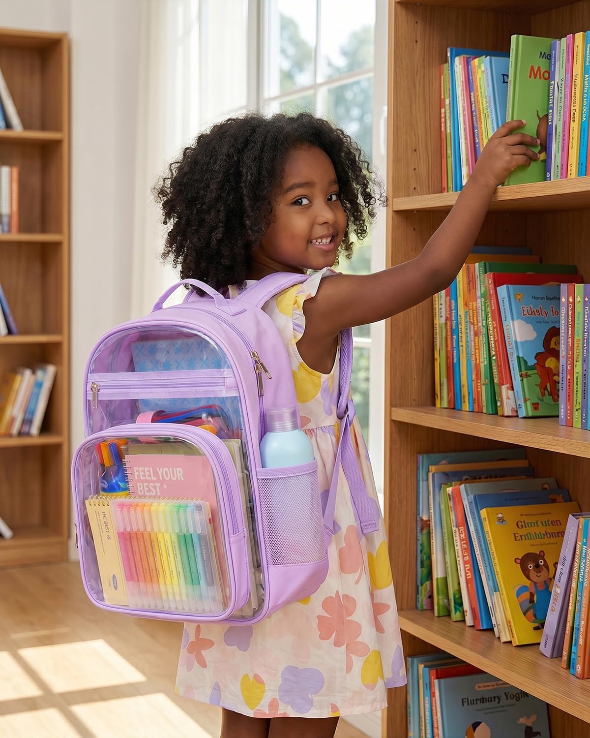 Clear Backpack Girls Boys Kids Clear