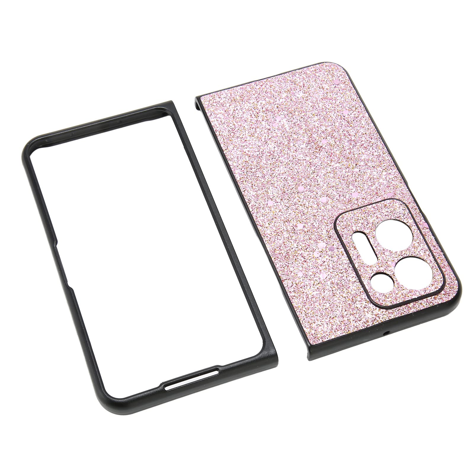 Cocoarm Crystal Custodia per Telefono per Find N2, 32g (Glitter rosa)