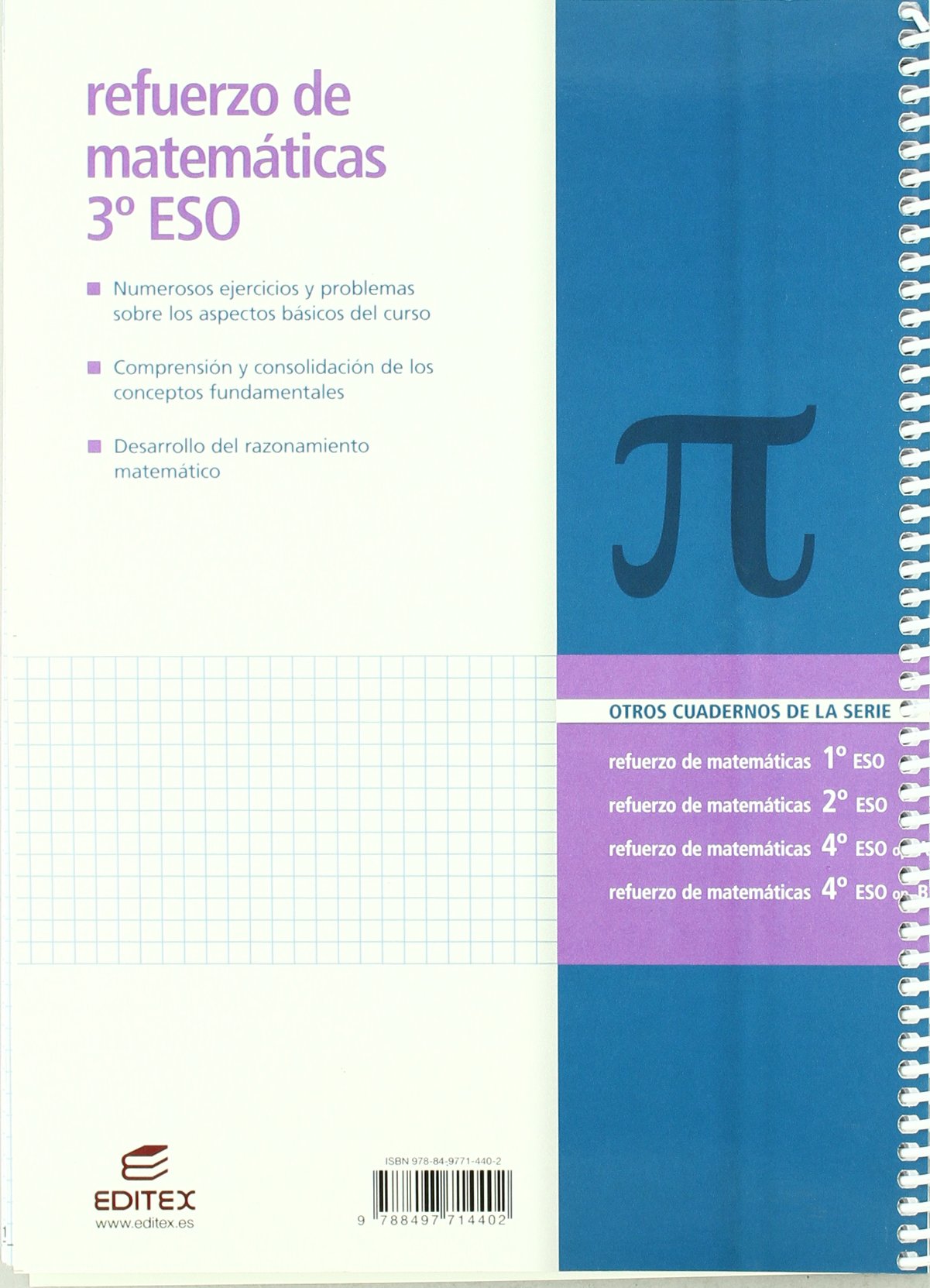 Refuerzo Matemáticas 3º ESO (Cuadernos de Refuerzo) - 9788497714402