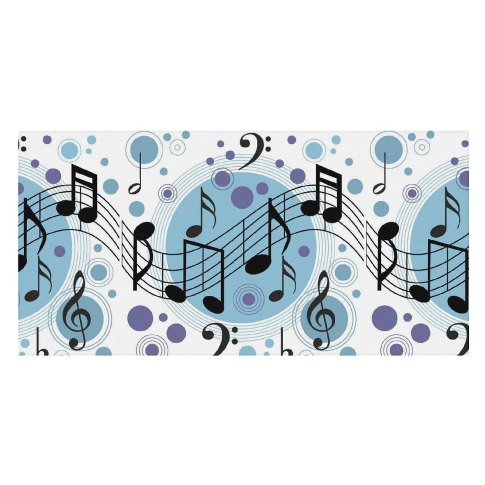 LWORZIIB Beach Towel, Polka Dot Music Note Bath Towel, Pool Towel Great for Gym Swimming 80 X 160cm