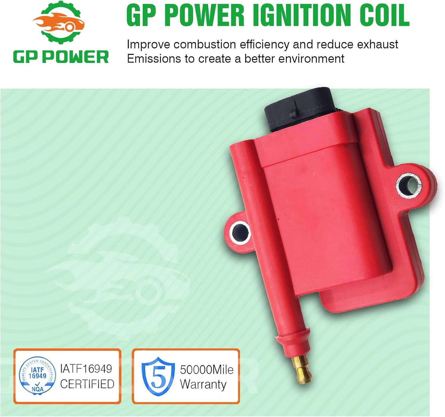 SMART IGNITION COIL IGN1A 3008M0077471 SET OF 1 COMPATIBLE WITH Mercury EFI Optimax 75-300 ALSO FOR ALL Vehicles Using Aftermarket Management Systems Replaces MSD 556-112 OEM Fit DFC1019-8