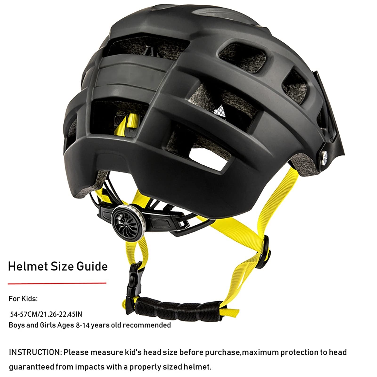 G&F Kask rowerowy Kaski rowerowe dla dzieci/chłopców do jazdy na rowerze skuter regulowany 54-57 cm (kolor: fioletowy, rozmiar: 54-57)