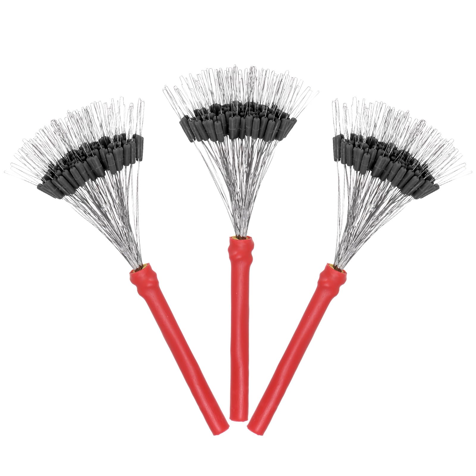 TIXIPEM 300PCS Fishing Bobber Stops 0.6-1.5 mm Silicone Gray