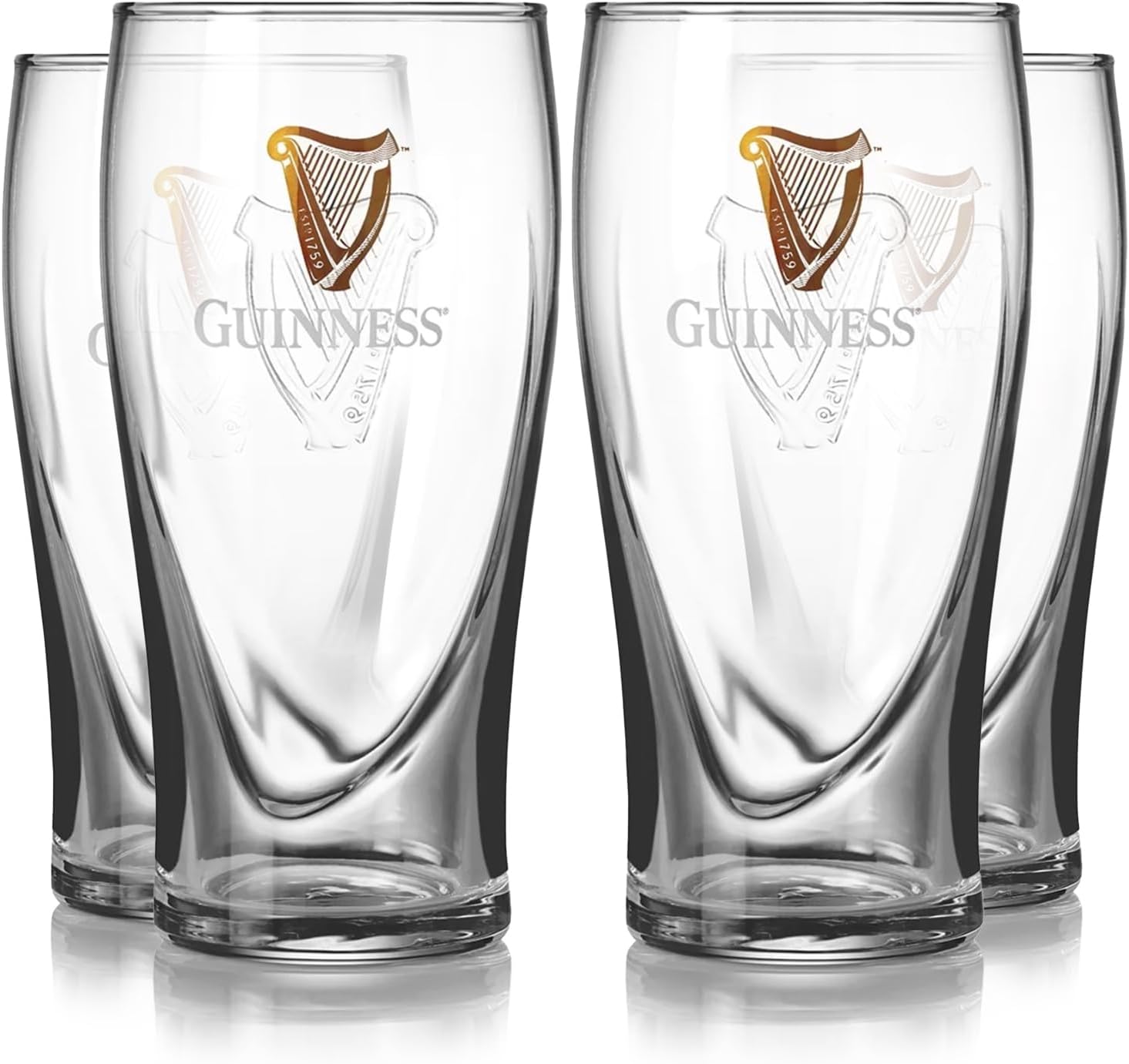 Guinness Gravity Official Beer Pint Glass 4-Packs