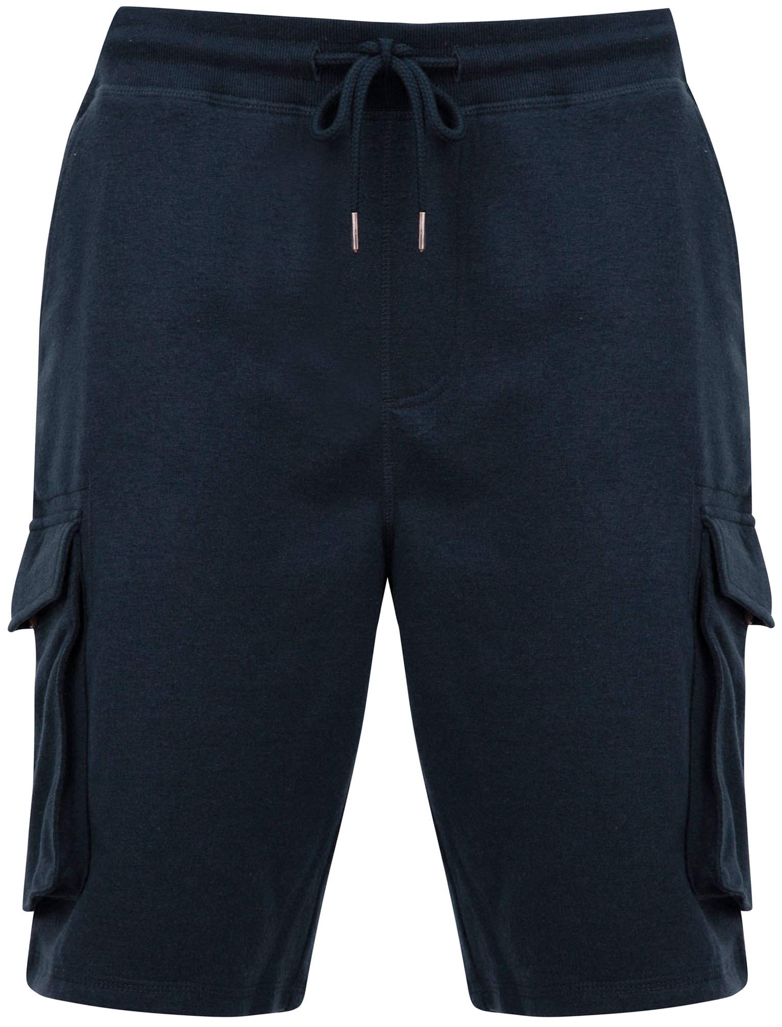 Tokyo Laundry Men's Navy Blazer Ralph Cargo Multi-Pocket Sweat Shorts - S
