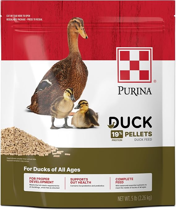 Purina | Nutritionally Complete Duck Feed for All Life-Stages | 5 Pound (5 lb.) Bag
