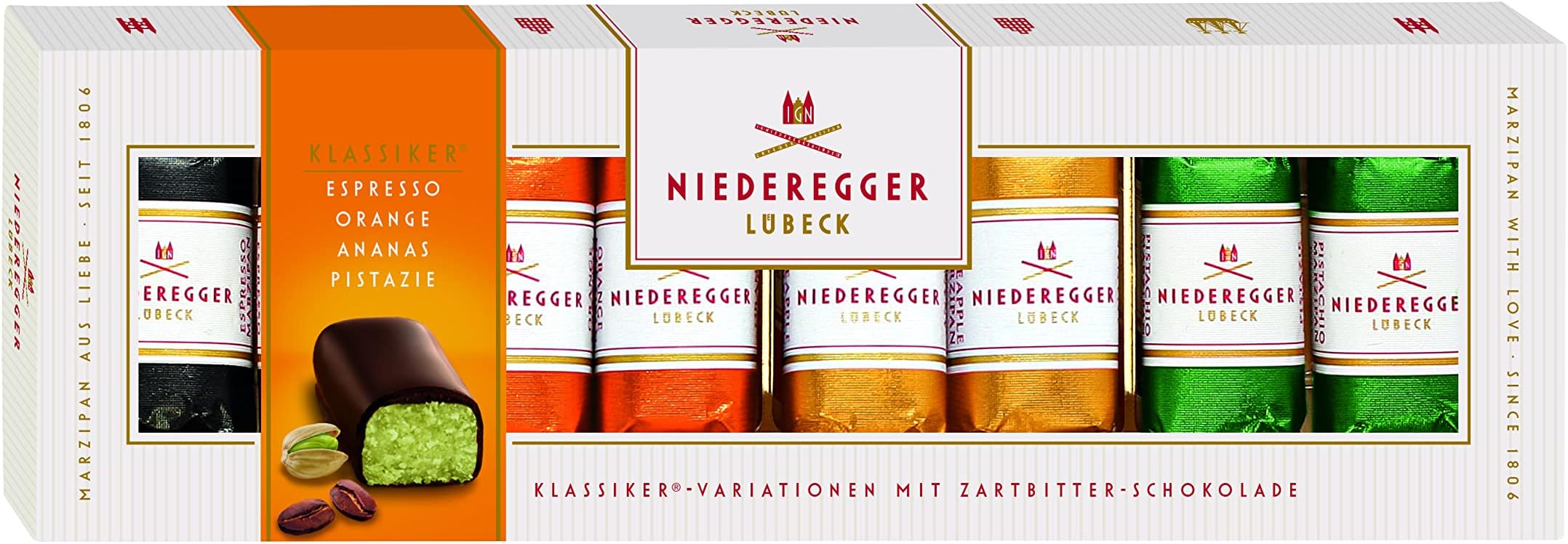 Niederegger | Marzipan Mini Loaves Assorted Choc 100g