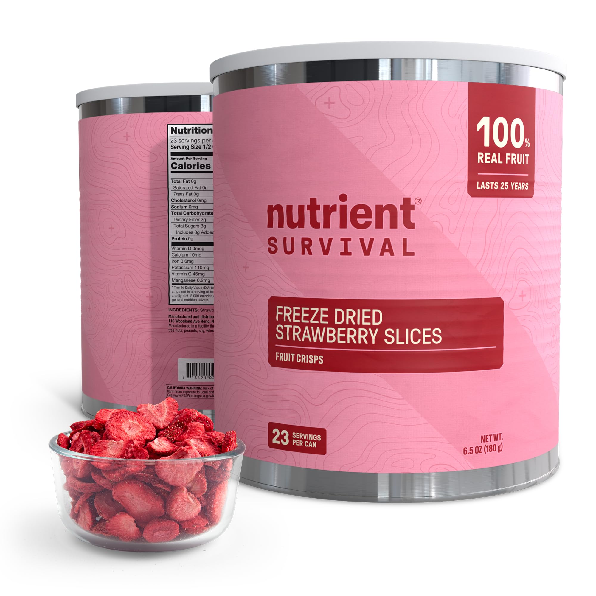 Amazon.com: Freeze-Dried Strawberries – Premium Sliced | #10 Can
