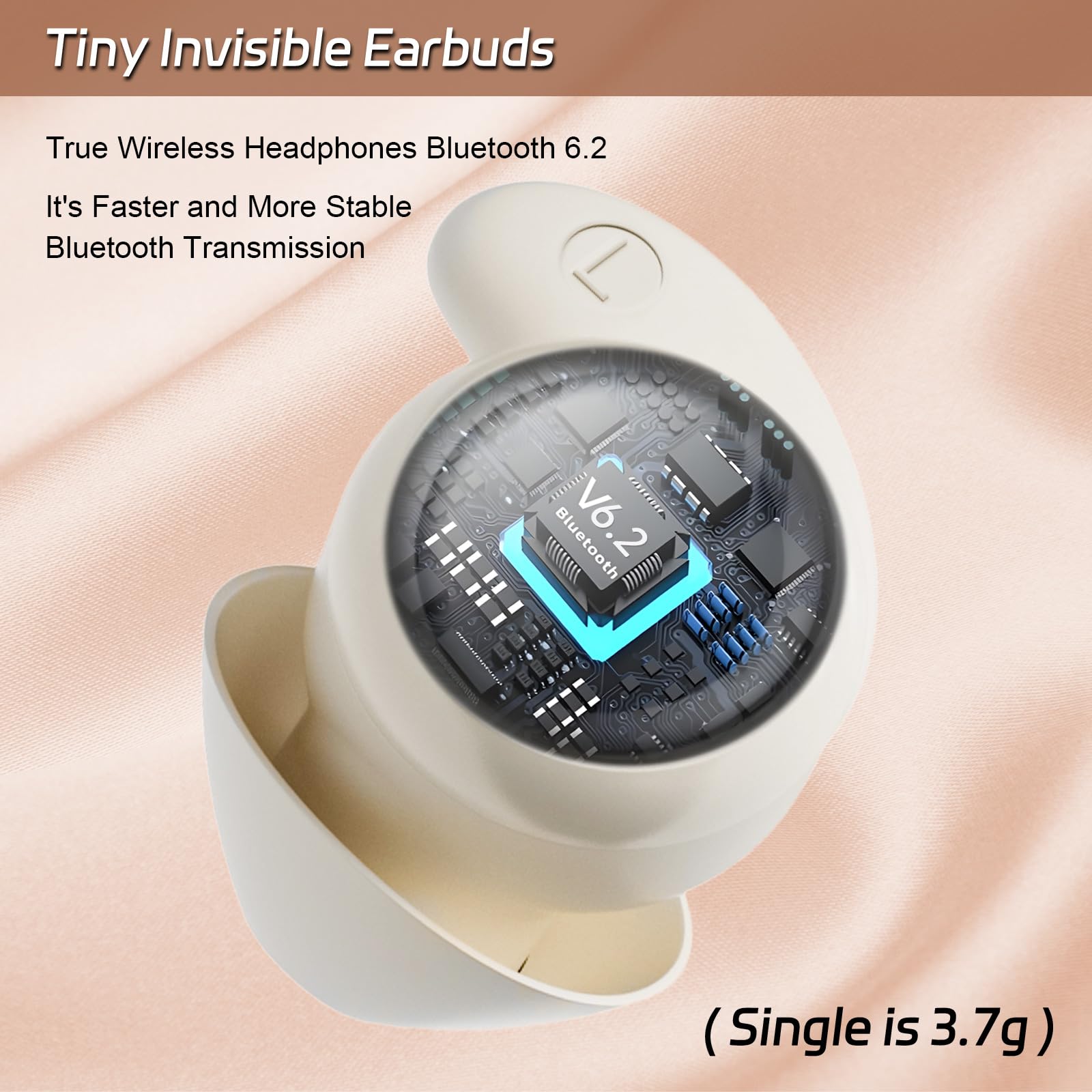 esonstyle Cuffie Per Dormire Bluetooth 6.2 Mini In-Ear Auricolari Invisibil