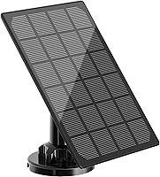 Vista 1 de Paneles solares para cámara de seguridad inalámbrica para exteriores, panel solar impermeable compatible con batería recargable de 3 V CC, cable