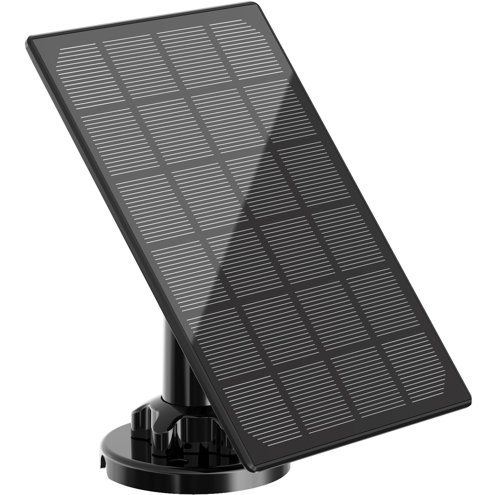 Panneaux solaires pour caméra de sécurité extérieure sans fil, alimentation solaire étanche, compatible avec batterie rechargeable DC 5 V, câble de charge de 3 m, support de montage réglable