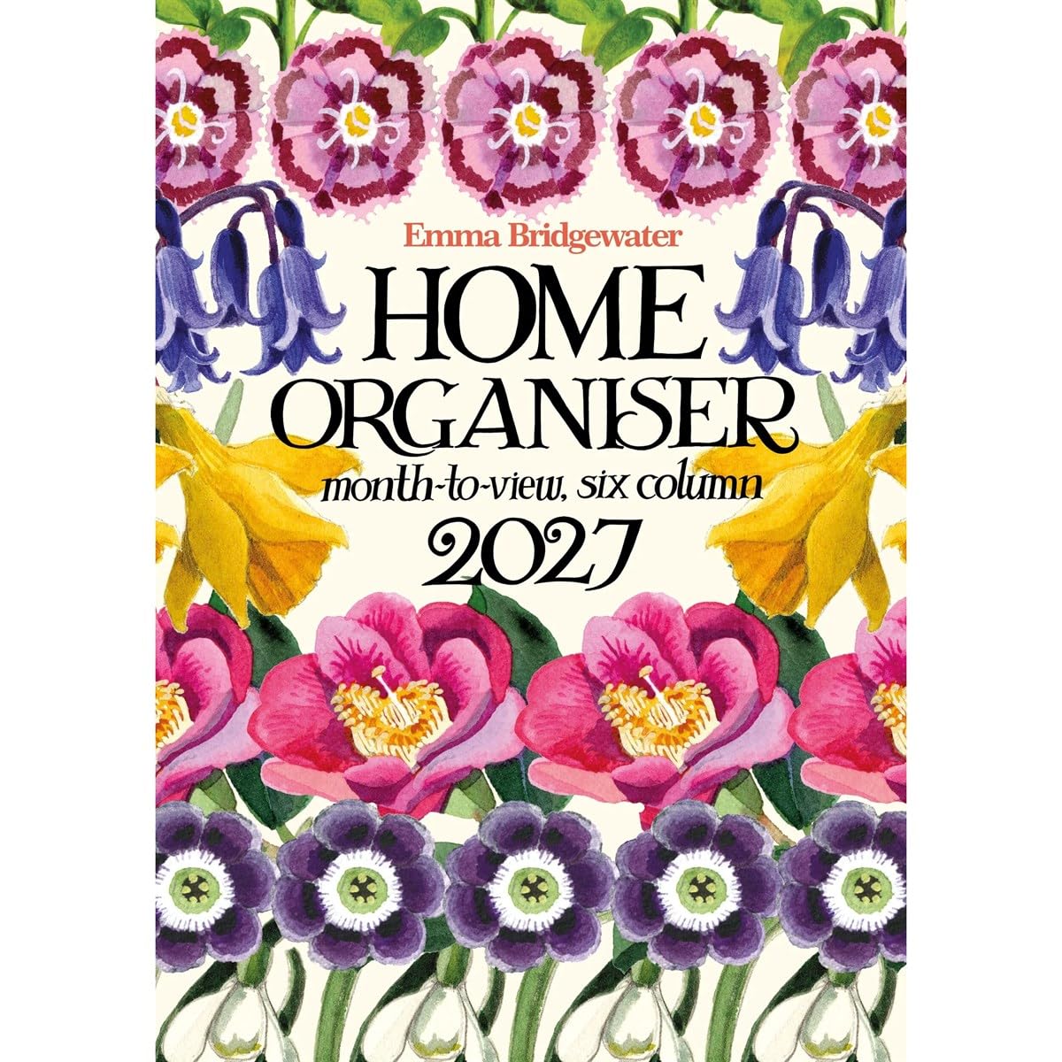Carousel Worldwide 2027 Emma Bridgewater Garden Flowers A3 Wall Planner, Month to View