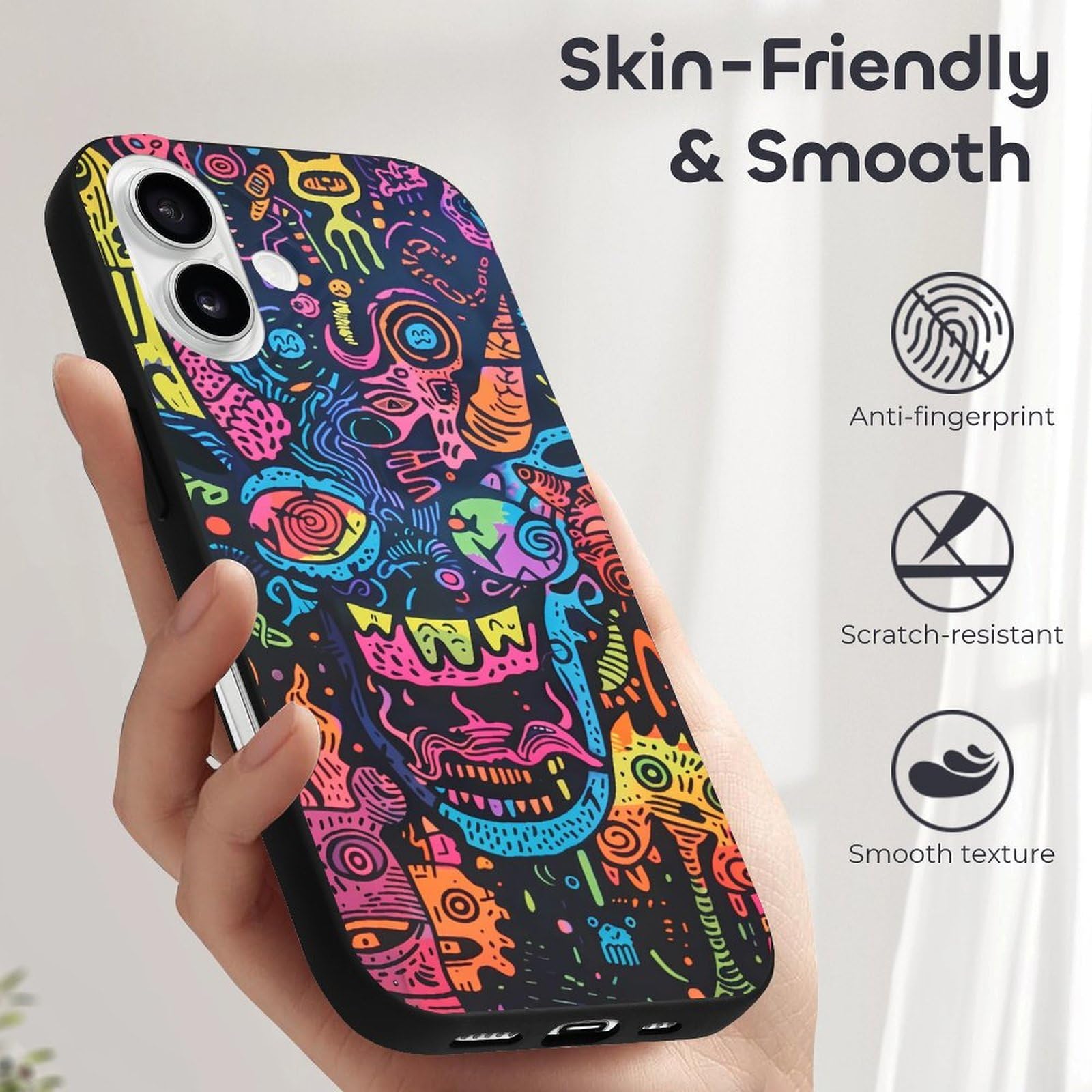 Amazon.com: Compatible with iPhone 16 Case, Neon Graffiti