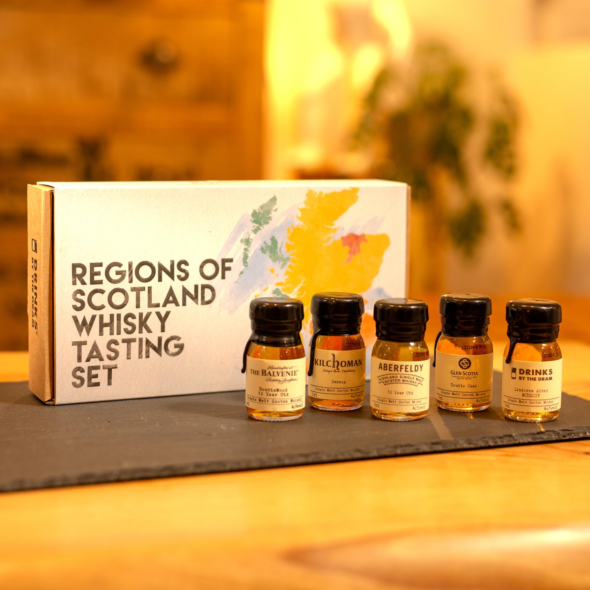 Drinks by the Dram Regions of Scotland Whisky Tasting Set - 5 x