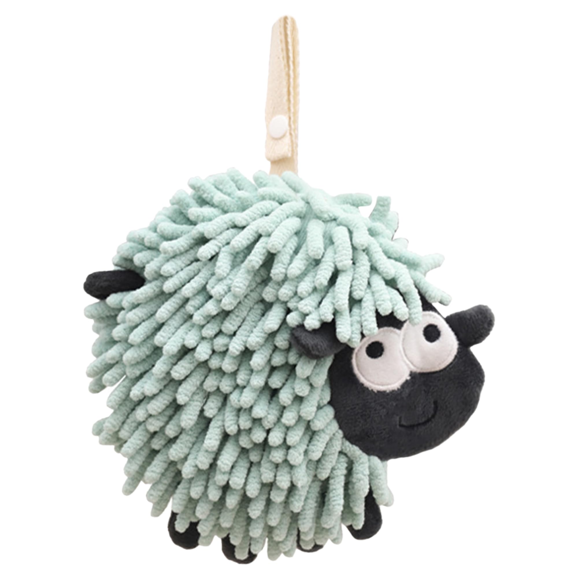 HMETOL Chenille Hand Towels with Hanging Loop, 1 Pack Funny Bathroom Hand