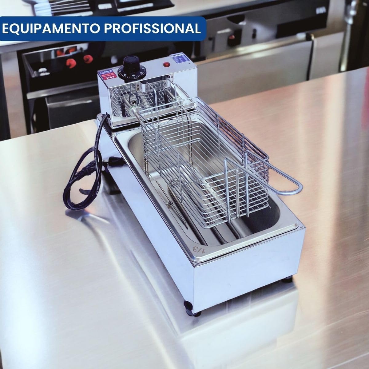 Fritadeira Industrial Cuba com Tampa