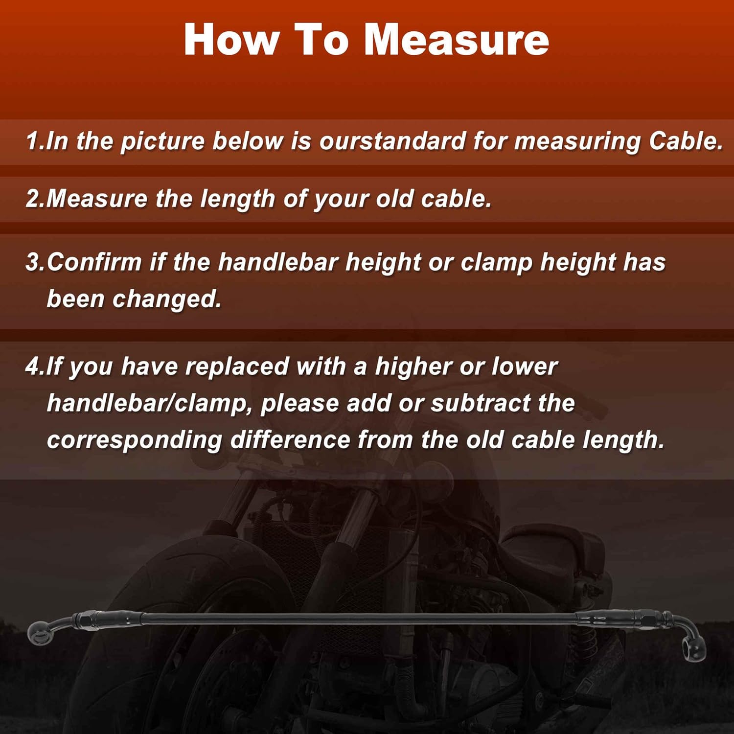 48.5" Hydraulic Front Brake Line Kit for 18Inch Handlebar Hydraulic Brake Line for Harley Sportster XL 2004-2024 Black