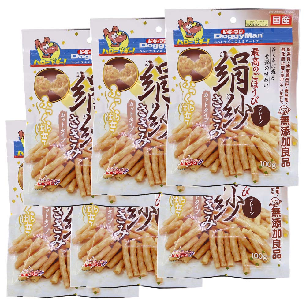 Amazon | ドギーマン 犬用おやつ 絹紗 カットタイプ プレーン 100g×6個