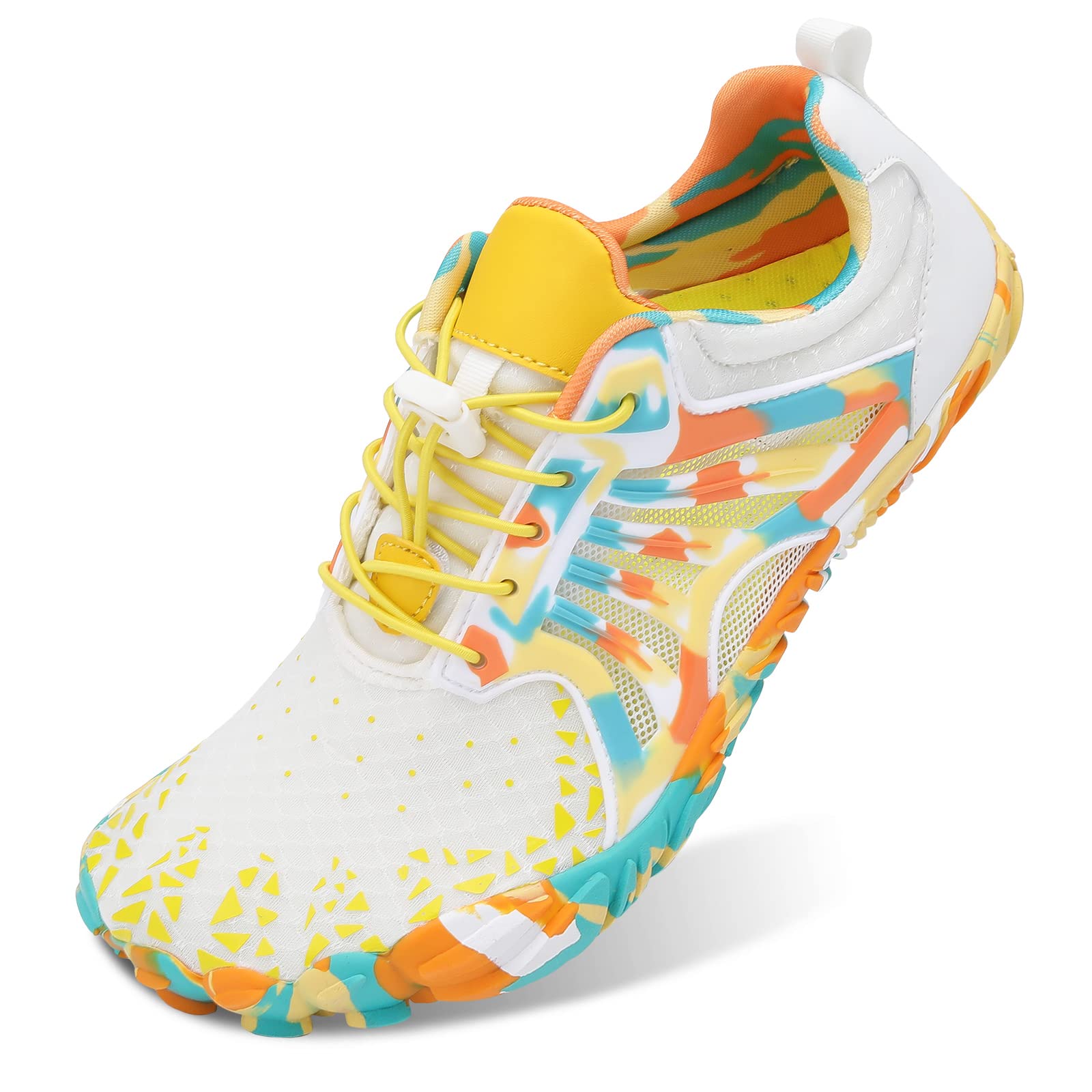 Scurtain Unisex Mens Womens Athletic Hiking Water Shoes Quick Dry Barefoot Aqua Shoes Swim Shoes Beach Shoes with Drainage