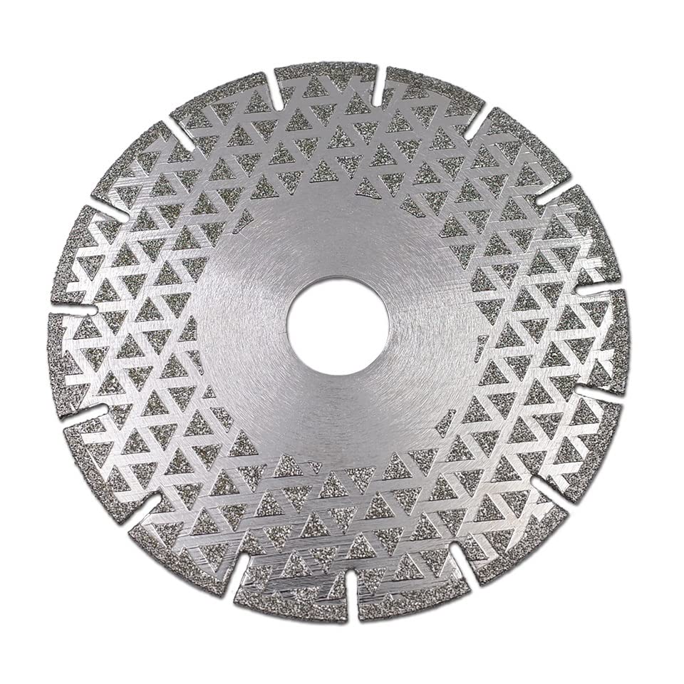 Rueda de disco de corte de diamante electrochapado de 4 "-9", hoja de sierra de molienda galvanizada de ambos lados for baldosas de cerámica de granito de mármol, 1 ud.(M14 Thread Flange,230mm)