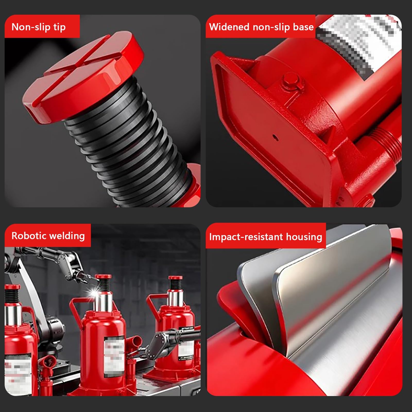 Gato Hidráulico Vertical para Coches, Gato de Botella Soldado de Perfil Bajo, Herramienta para Elevar Coches, Repararlos y Cambiar Neumáticos(2T)