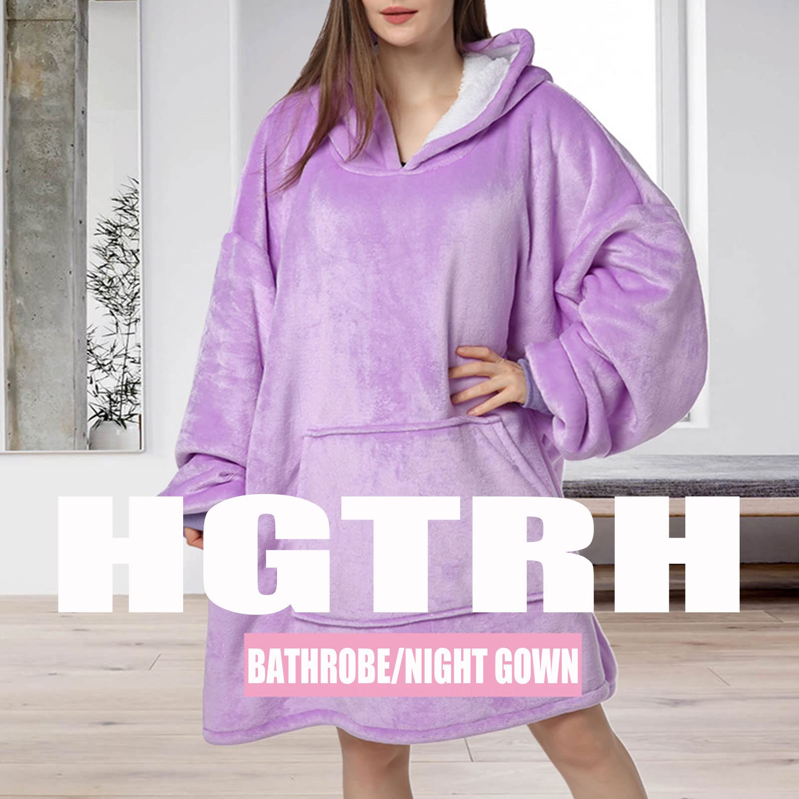 Amazon.com: Bathrobe Warm for Women Dressing Gown Women Winter, Womens Robes  Fleece Nightgown Thick Hooded with Pockets Sleepwear : Clothing, Shoes &  Jewelry