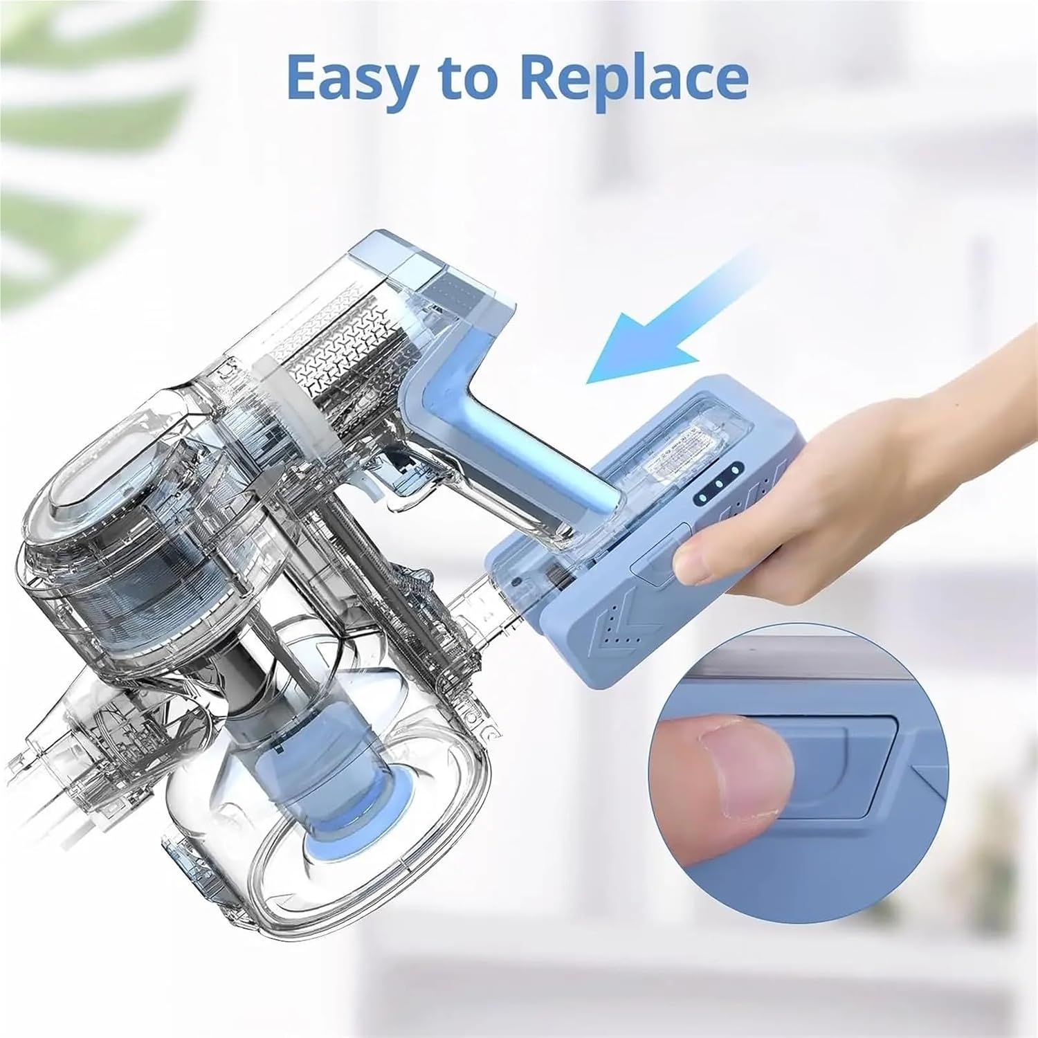 21.6V 3500mAh Replacement Battery Cordless Vacuum Cleaner,Compatible with Tineco A11 Hero/EX