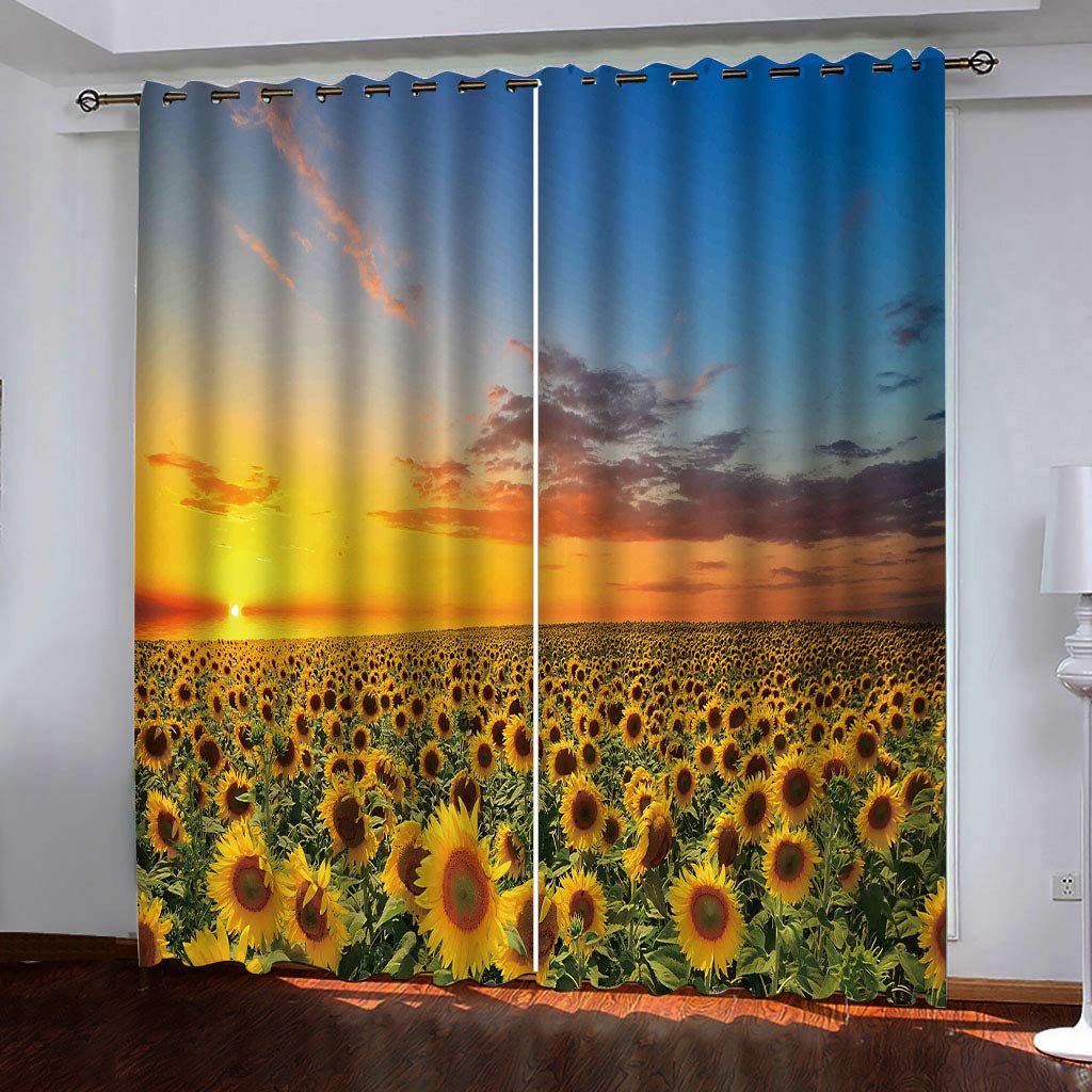 Draperies isolation thermique et protection anti-UV rideaux occultants de maison 2 pièces