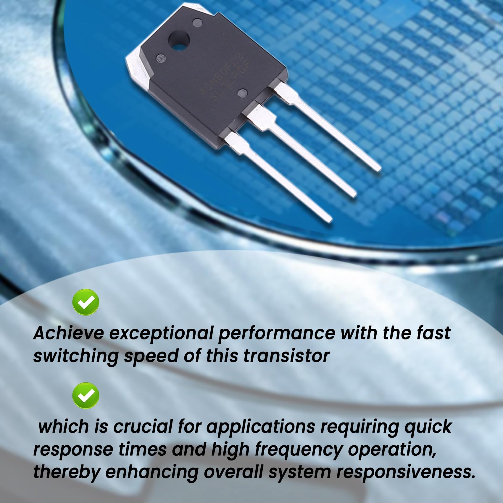 SweetSerenade Transistor TO-3P 40N60FD2 SGT40N60FD2 SGT40N60FD2PN 40A 600V - Alta Efficienza e Commutazione Rapida