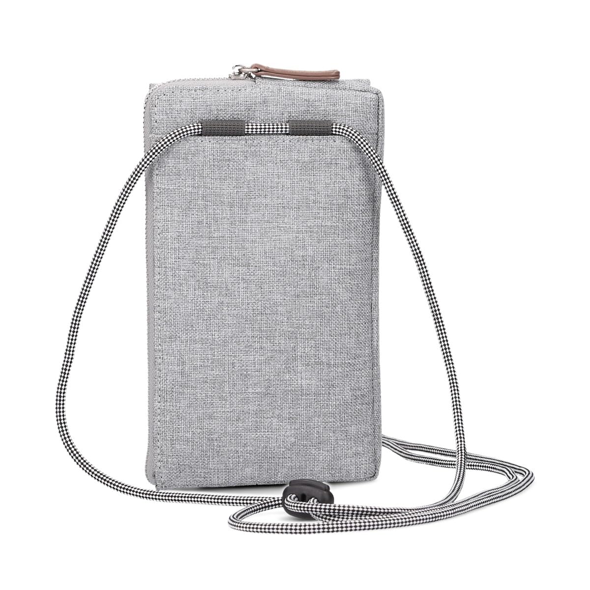 Zwei Handytasche zum Umhängen Olli OP30 Smartphone-Etui 19 x 11 cm, Kleingeldfach + 4 Kartensteckfächer, umlaufender Reißverschluss, längenverstellbarer Riemen, Robustes Material (Blau)
